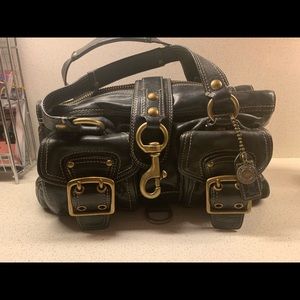 Coach Black Leather Satchel